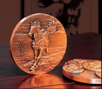 徐悲鸿--《奔马》大铜章