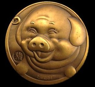 生肖系列之--卡通猪大铜章