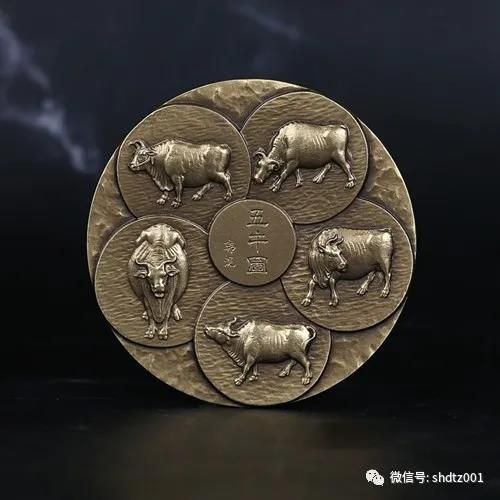 新品预定:《五牛图》纪念铜章