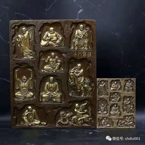 现货订购:十八罗汉原模浇铸